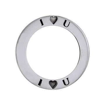 I Love You Sterling Silver Ring Pendant TPD1164 - Jewelry